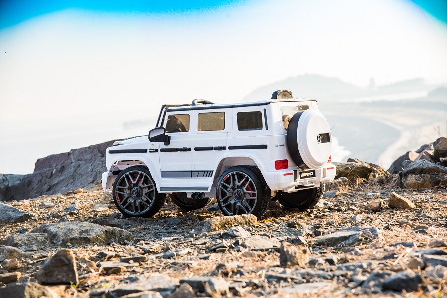 Kinderfahrzeug Mercedes G63 AMG - weiß