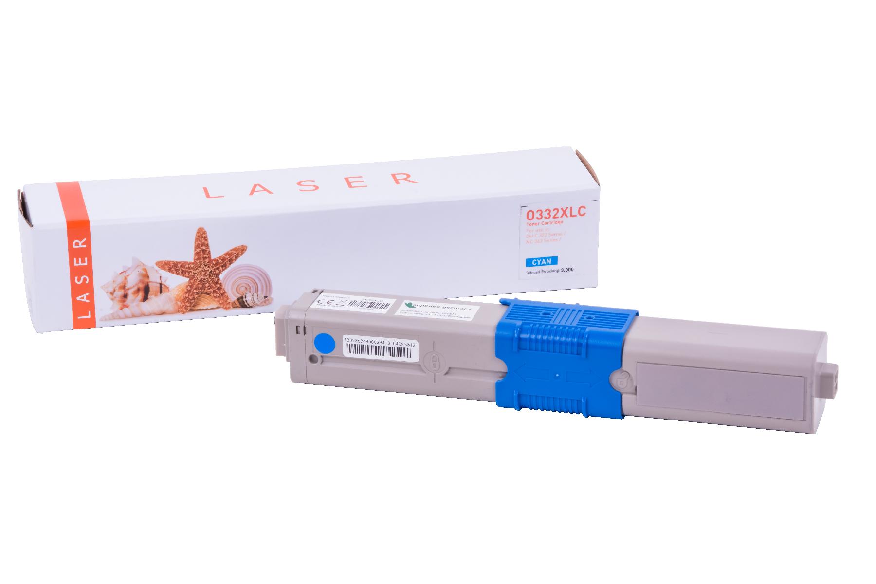C332XLC alternativ Toner cyan Oki / 46508711 / 3.000 Seiten C332XLC alternativ Toner cyan Oki / 46508711 / 3.000 Seiten