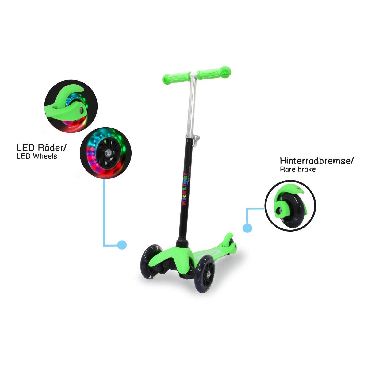 KickLight Scooter grün KickLight Scooter grün
