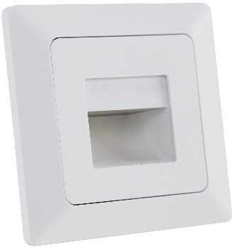 MILOS LED-Einbauleuchte "COB" weiß matt / 80x80mm, 3000k, warmweiß, 55Lumen