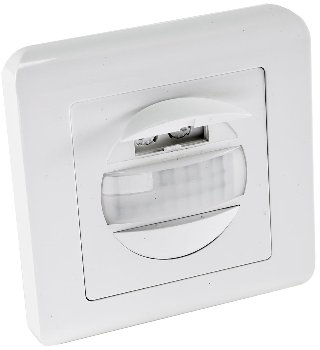 Unterputz PIR-Bewegungsmelder 160° Pro, LED geeignet, 2-Draht Technik, weiß