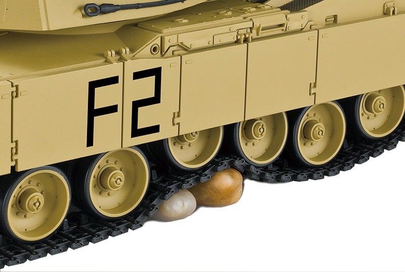 RC Panzer "M1A2 Abrams" Metallgetriebe, Metallketten & Metallräder PRO RRZ