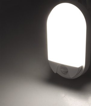 LED Wandleuchte "NIAS" IP54, 4000K, 10W, 1010lm, 140° Bewegungsmelder