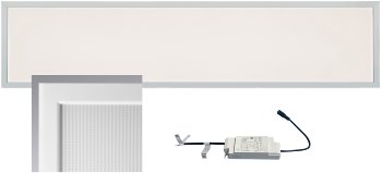 LED Licht-Panel "CTP-120 Office" warm - 30x120cm, 3000K, 40W, 3750lm, UGR16 LED Licht-Panel "CTP-120 Office" warm - 30x120cm, 3000K, 40W, 3750lm, UGR16