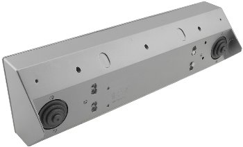 5-fach Steckdosenblock, silber, 250V~/ 16A, Aufbaumontage