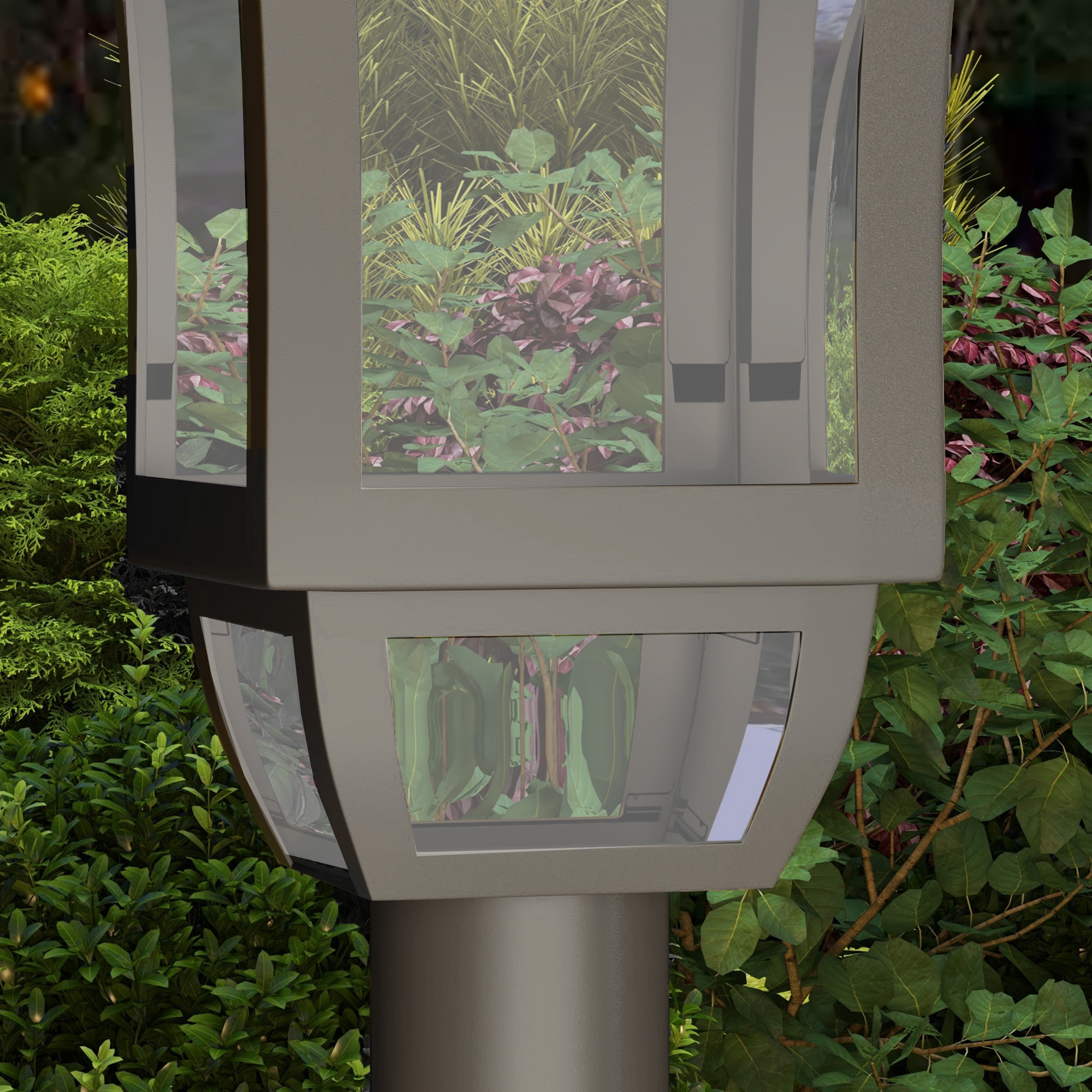 Solar Gartenlaterne 127 cm Gartenlampe mit Kaltweiß LED Licht, Lichtsensor IP44 Wasserdicht