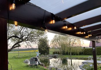 Biergarten-Lichterkette "CT-BGL 10Solar" / 2m + 4,5m, 10x Filament Led Lampe, IP44