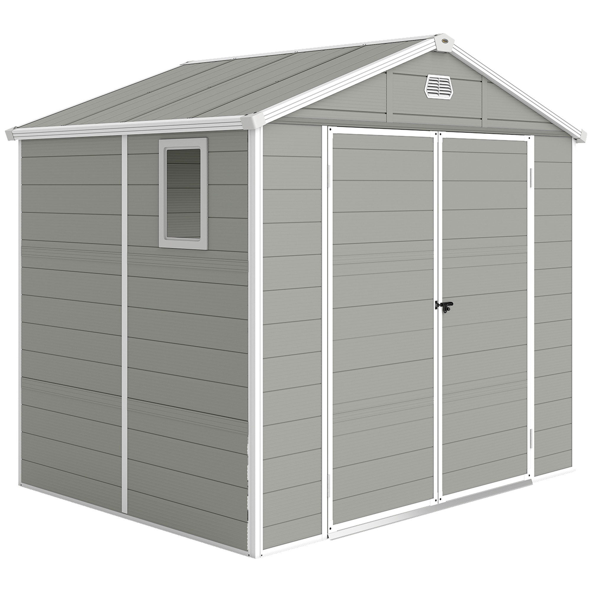 Gerätehaus, 4,1m², Gartenhaus mit Satteldach, 240 x 190 x 180/228 cm