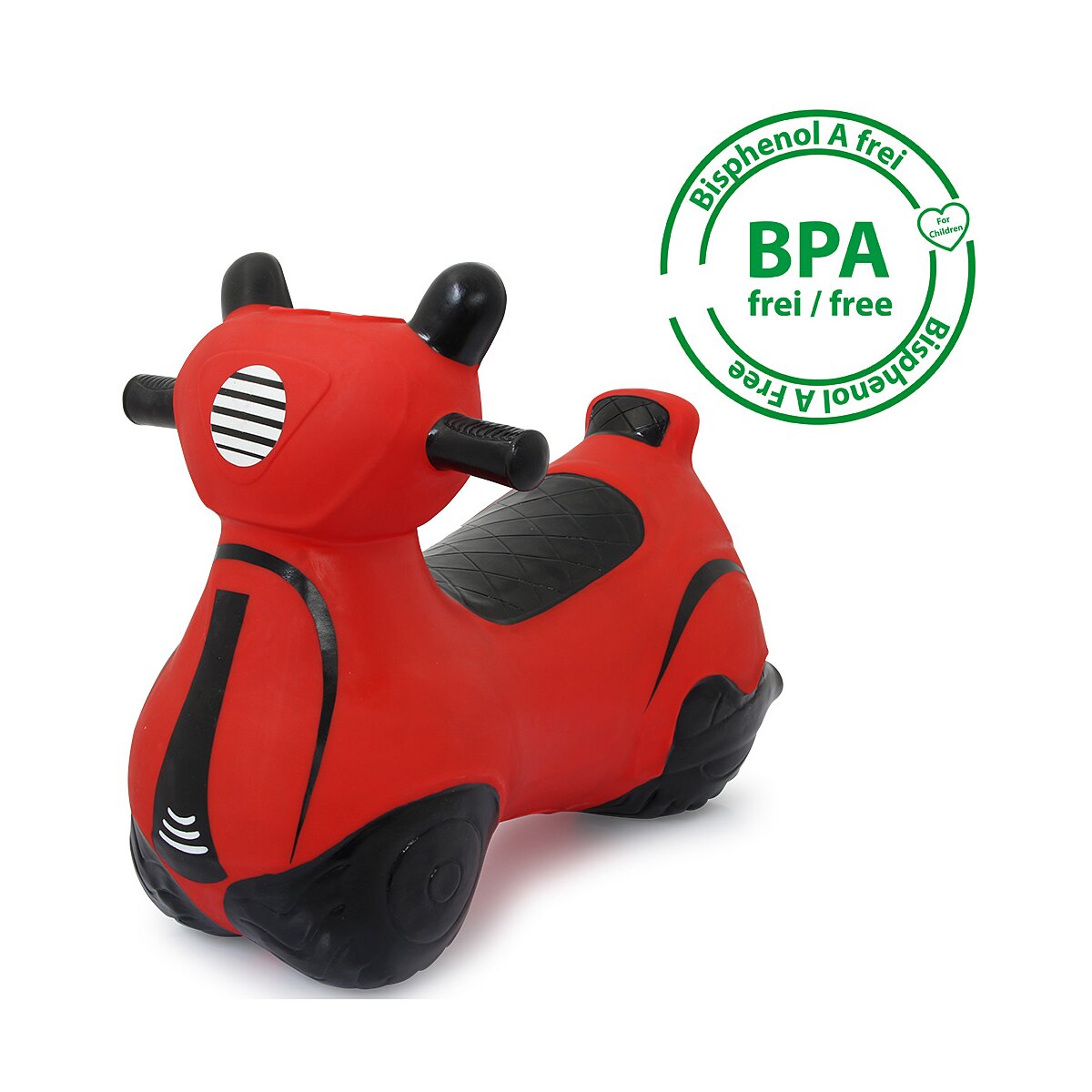 Hüpfroller HoppyDoo rot mit Pumpe