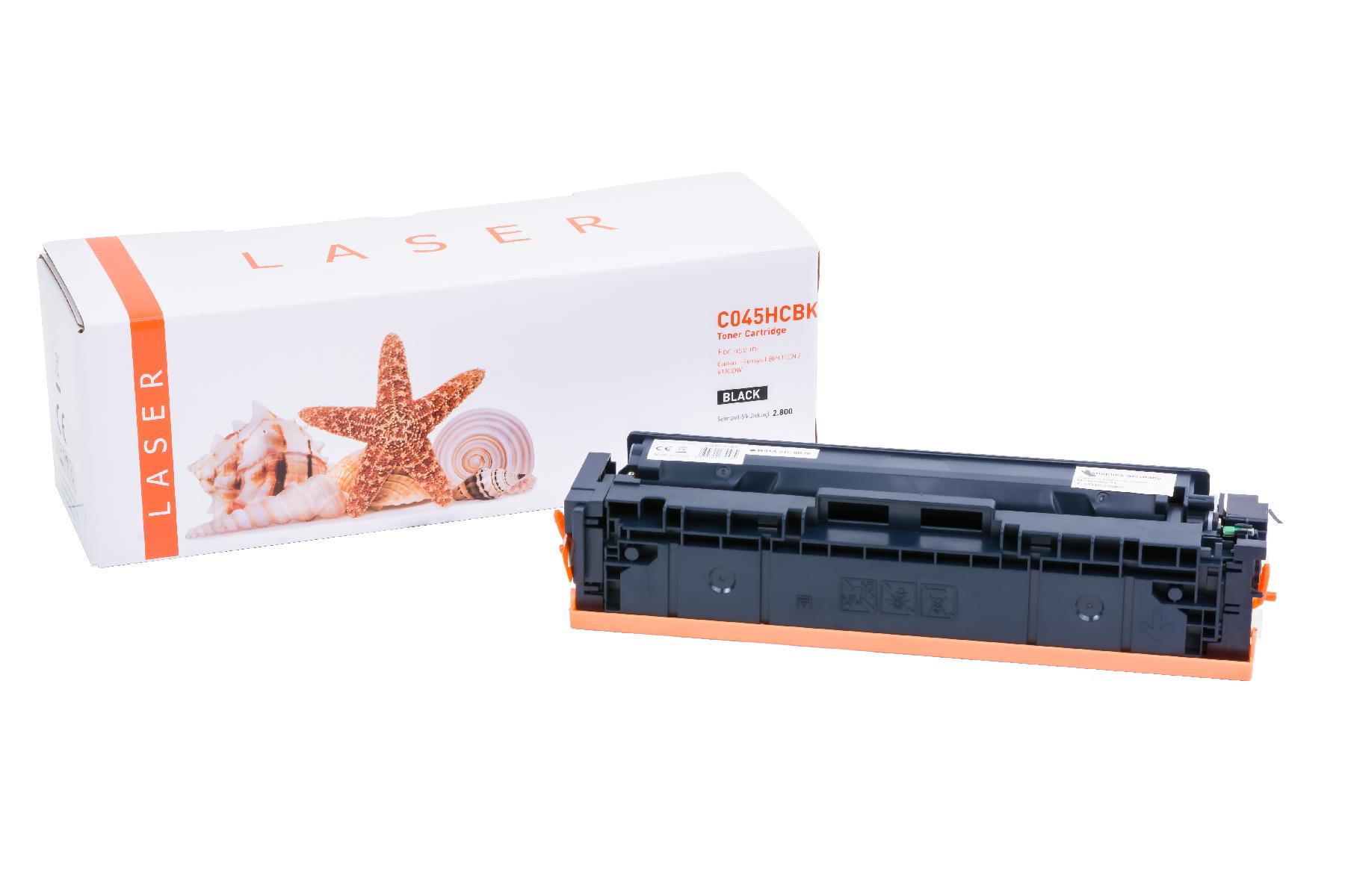 045HCschwarz alternativ Toner schwarz für Canon / 1246C002 / 2.800 Seiten
