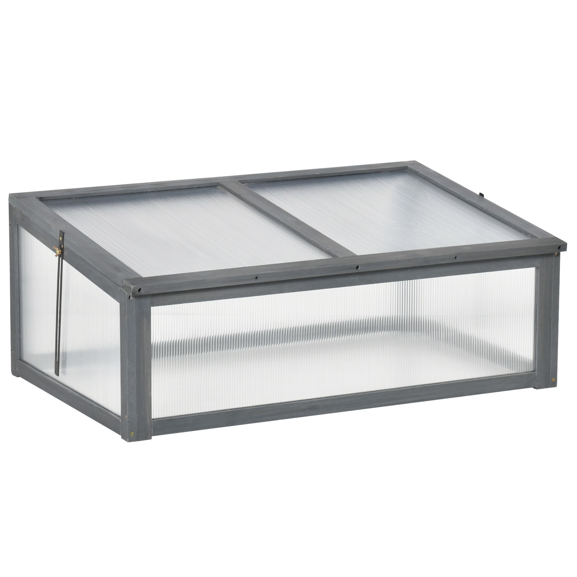 Mini-Gewächshaus, Kleines Gewächshaus für den Garten, mit PC-Platten, Gute Lichtdurchlässigkeit, 100L x 65B x 40H cm