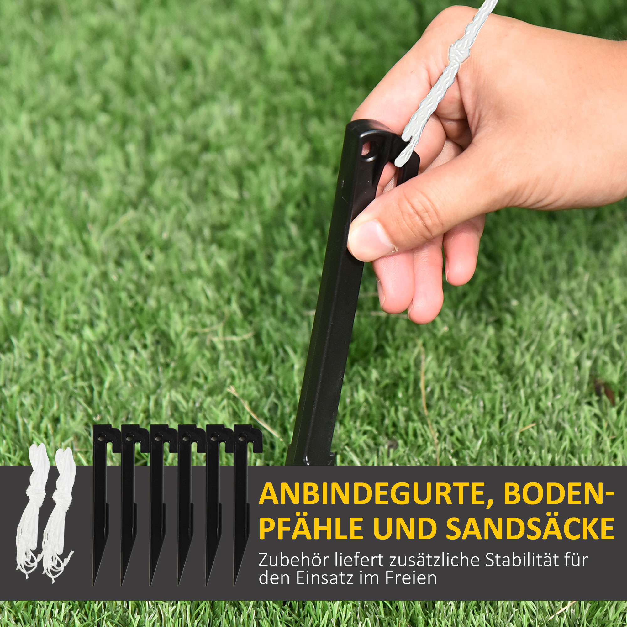 Aufblasbarer Weihnachtsmann mit LED-Beleuchtung inkl, Gebläse, Halteseilen, Bodenspieße, Sandsäcke,140cm x 85cm x 250cm