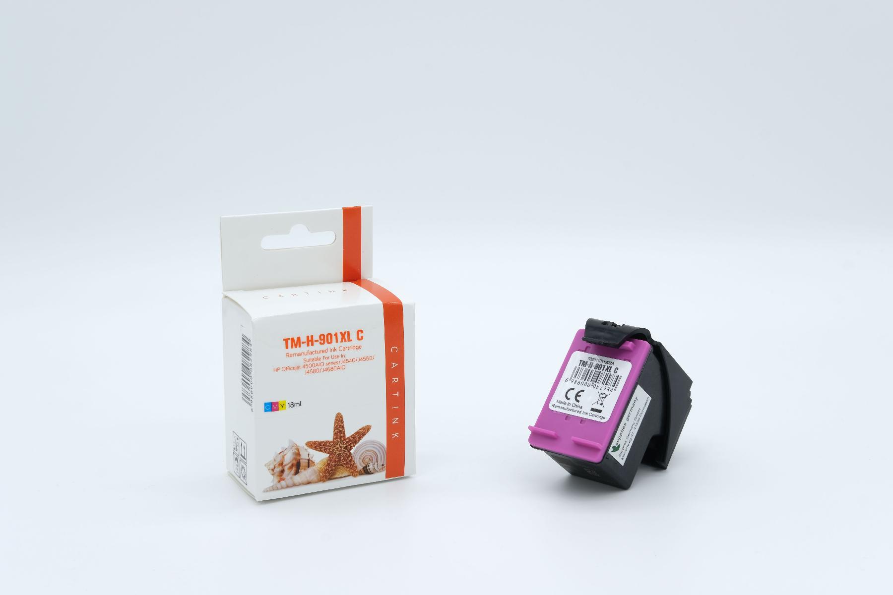 901CXL Refill Tinte Color für HP / CC656AE / 18ml