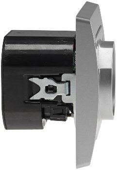 DELPHI Schutzkontakt-Steckdose, silber, 230V~/ 16A, Unterputz, USB-C / PD
