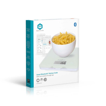 SmartLife Küchenwaage | Bluetooth® | Glas / Kunststoff | weiß