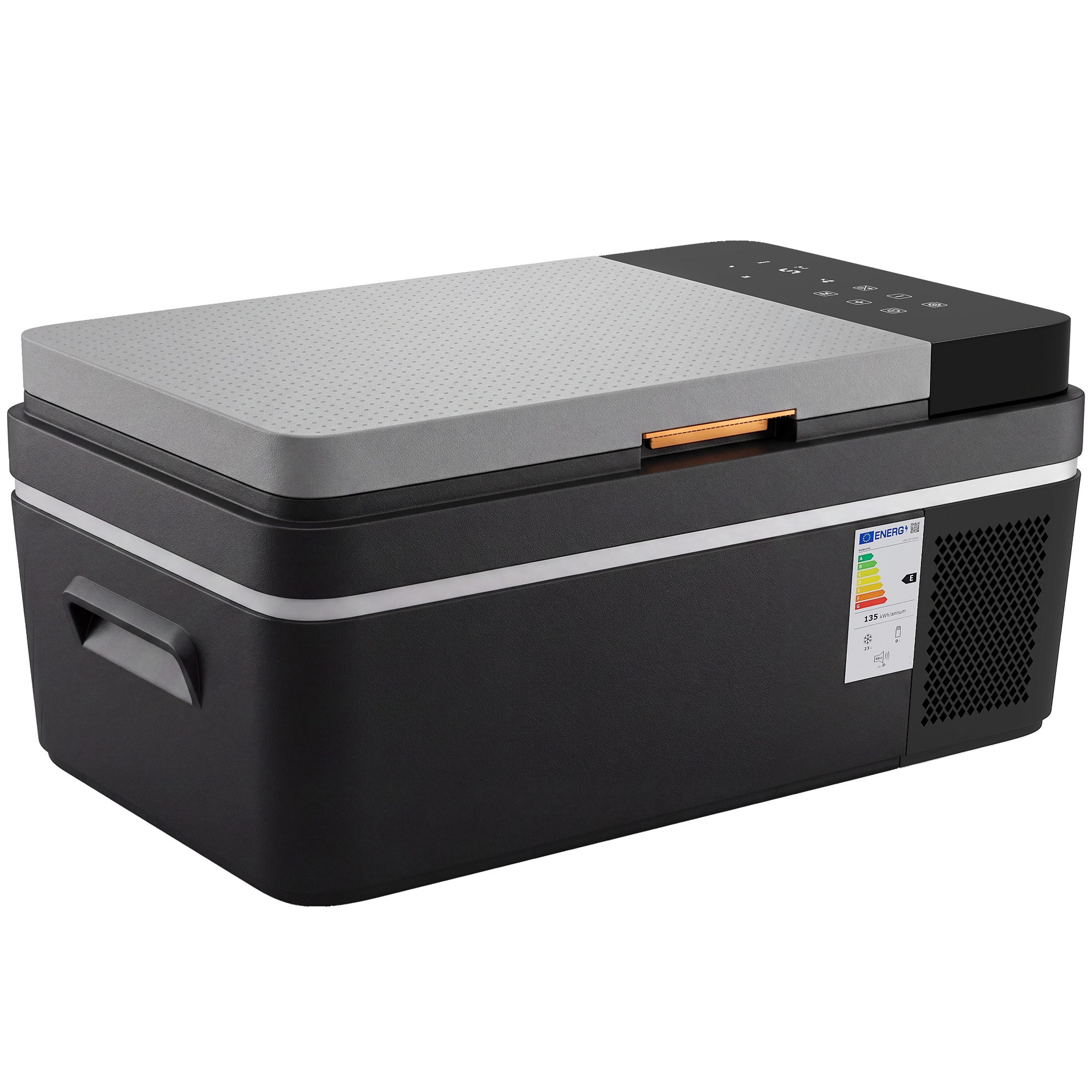 Kompressor Kühlbox 20L -20℃-20℃ Elektrische Kühlbox mit APP-Steuerung LED-Leuchten USB Anschluss Batterieschutz