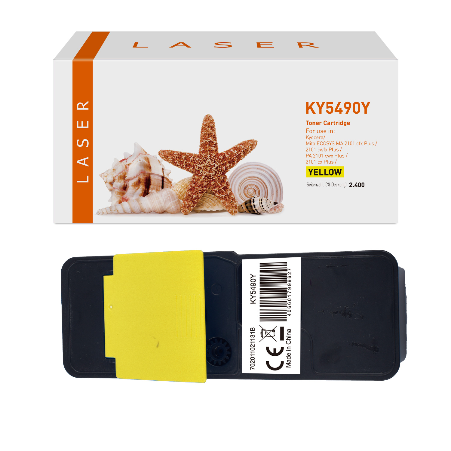 TK5490Y alternativ Toner gelb für Kyocera / TK5490 / 2.400 Seiten