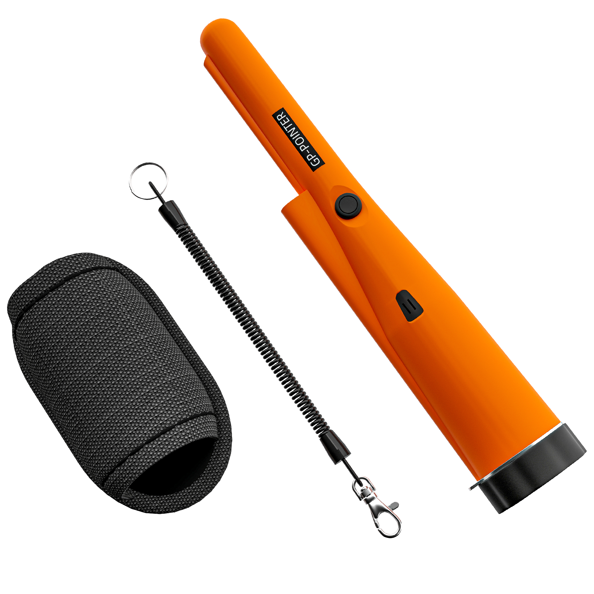 Metalldetektor für Erwachsene, Tragbar Ortungsgerät mit LED Indicator, Wasserdicht Schnurlos Metallsuchgerät Orange