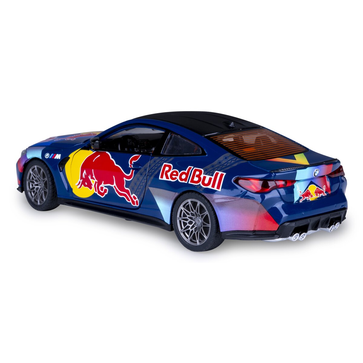 BMW M4 Diecast 1:24 blau inkl. Knopfzellen