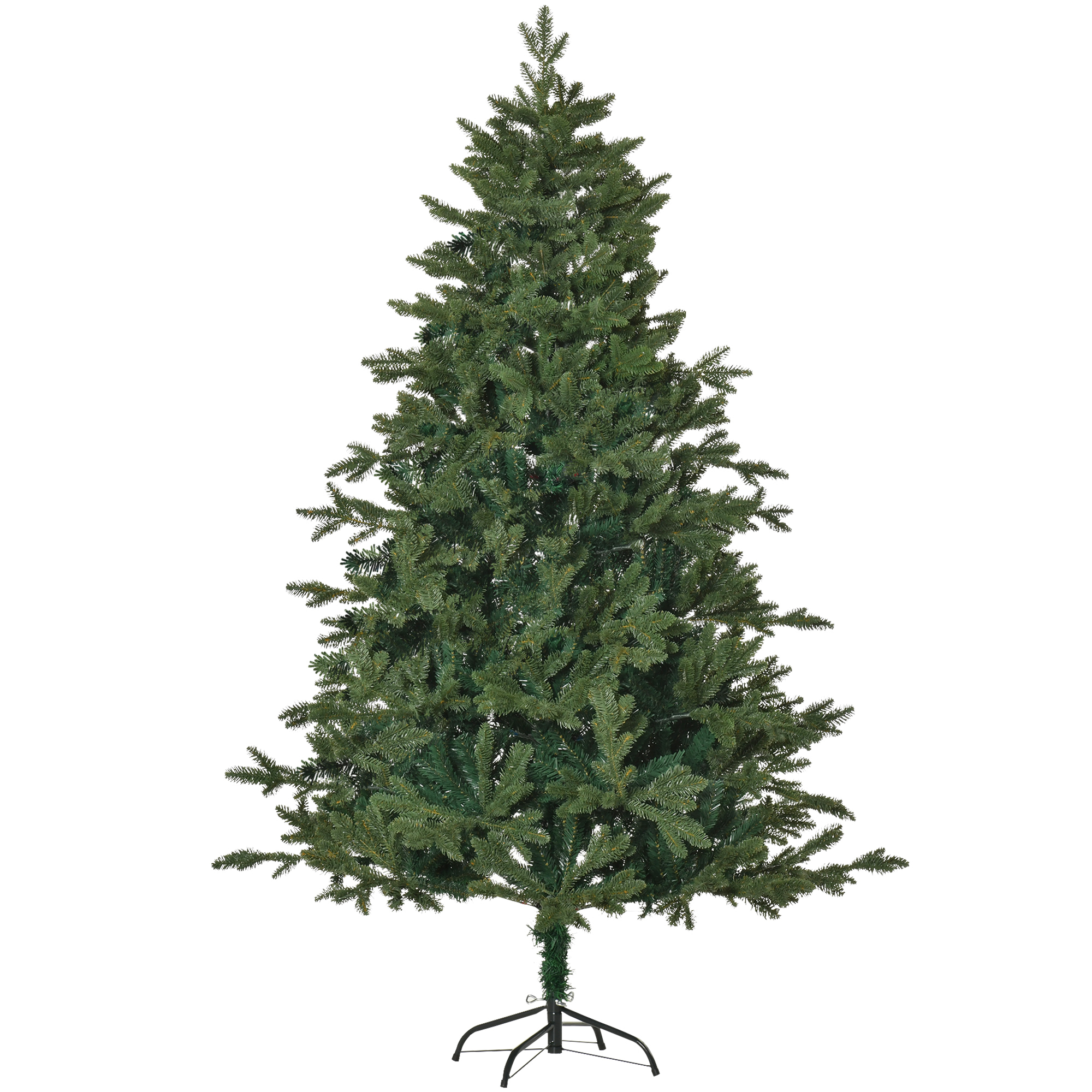 künstlicher Weihnachtsbaum 1,8 m Christbaum Tannenbaum PVC PE Metall Grün Ø120 x 180 cm