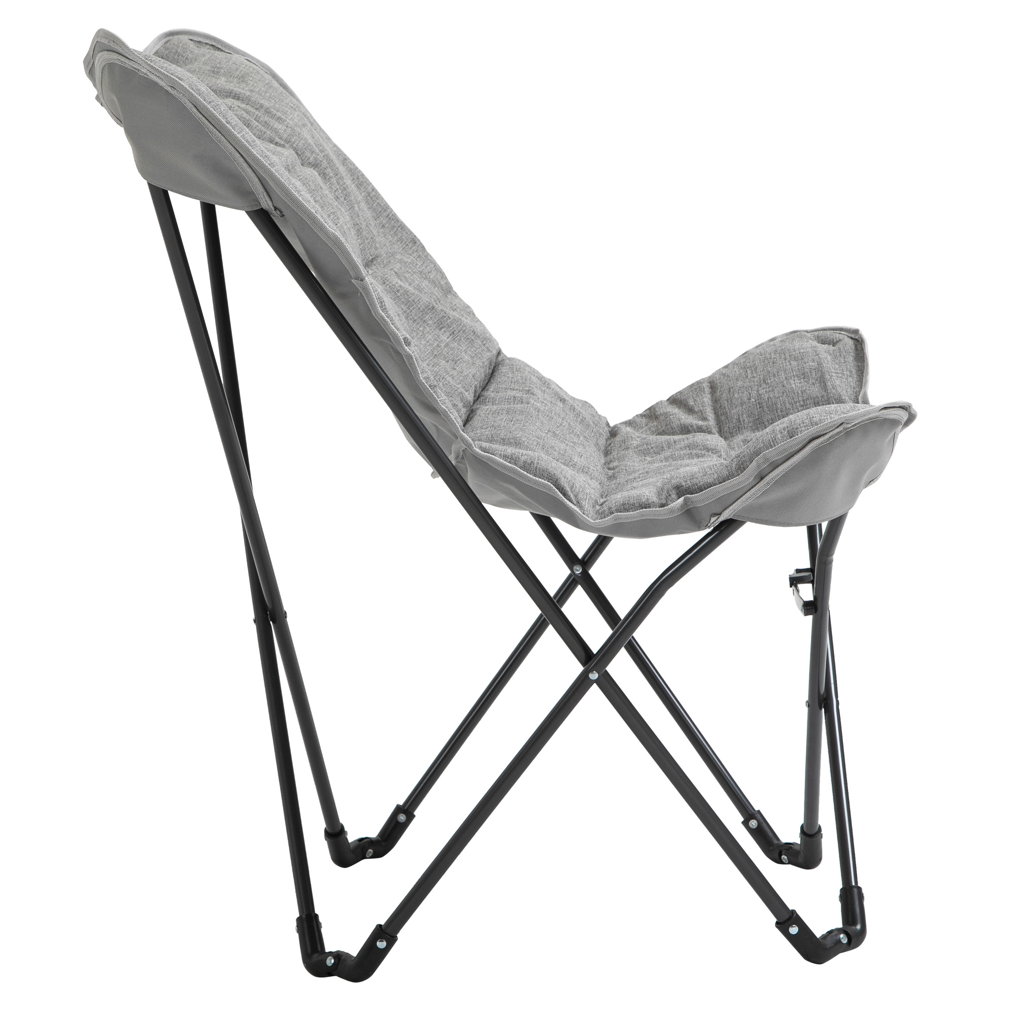 Faltstuhl faltbar Campingstuhl gepolstert Outdoor Klappstuhl bis 120kg belastbar robust Angelstuhl Gartenstuhl für Garten Camping Strand