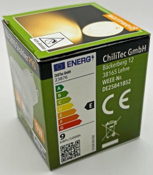 LED Strahler GU10 "P90", 3061k, 840lm, 230V/9W, 38°, warmweiß