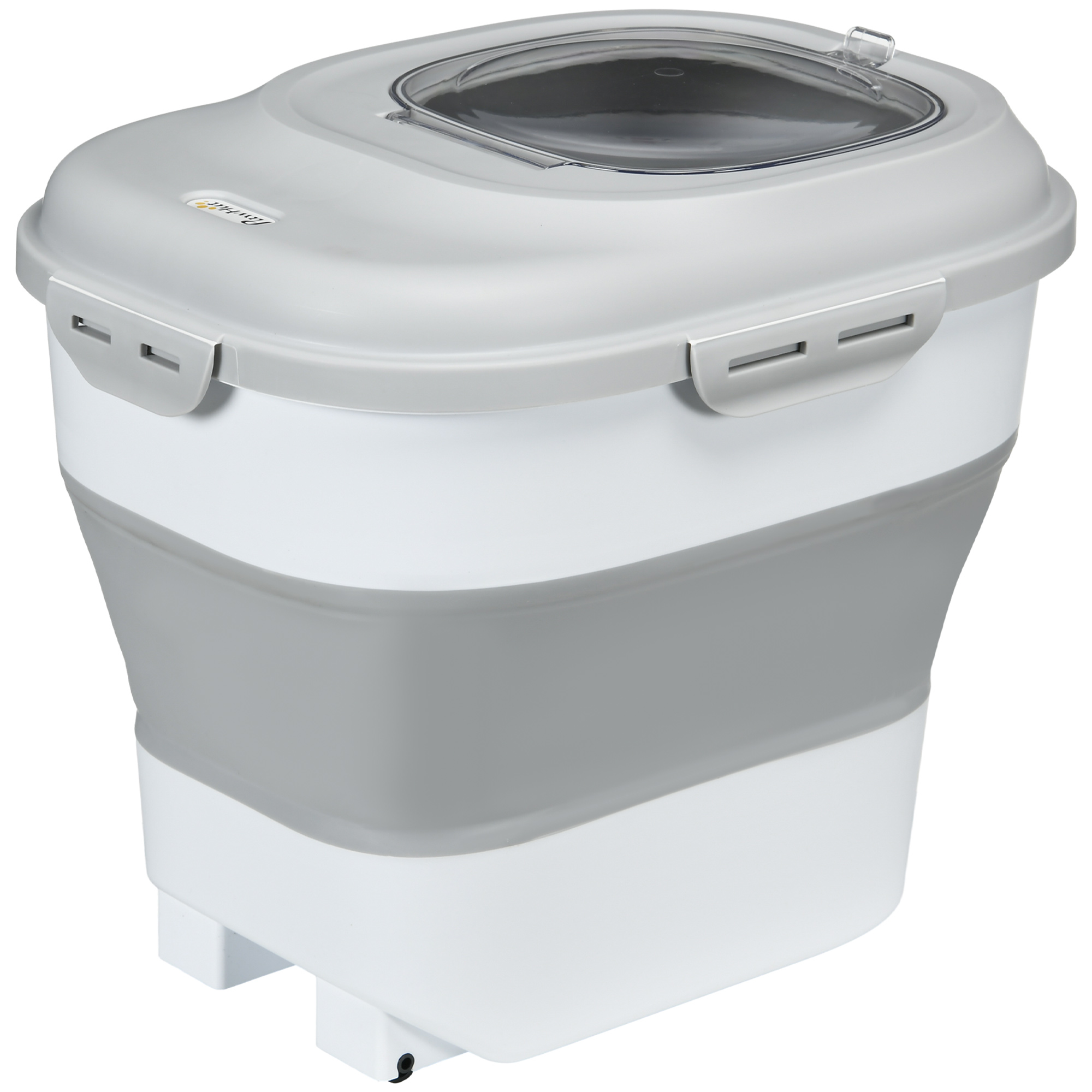 Trockenfutter-Behälter, faltbar, bis 25 kg, mit Zubehör, 44x32x37cm, Grau