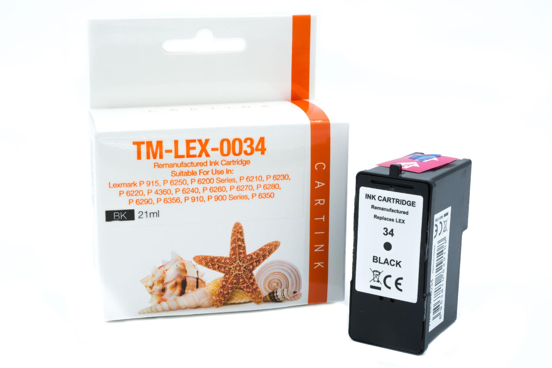 0034 Refill Tinte black Lexmark / 18CX032 /18C0034E / 21ml 0034 Refill Tinte black Lexmark / 18CX032 /18C0034E / 21ml