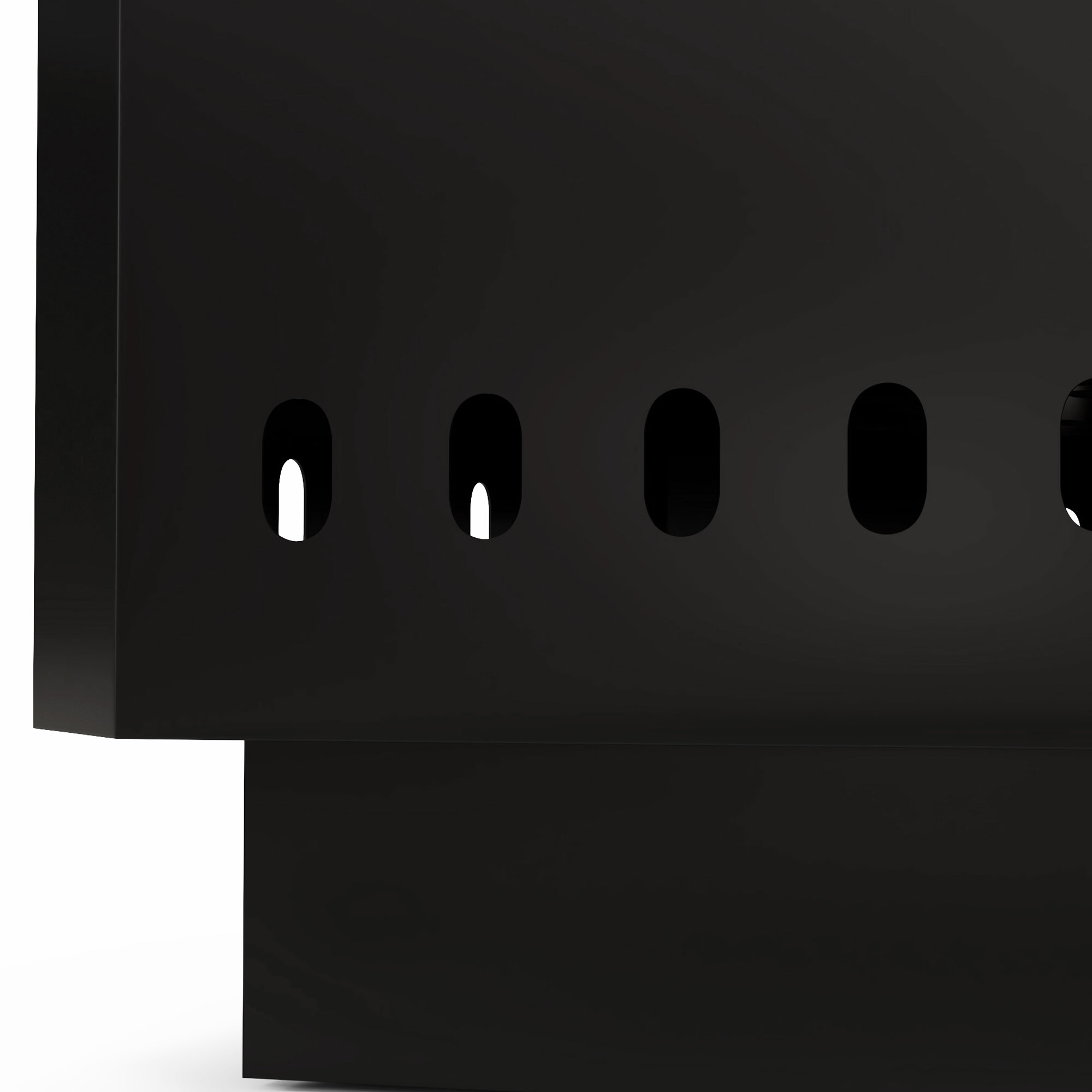 Feuerschale Feuerstelle, inkl, Schürhaken, 48 x 48 x 41 cm, Schwarz