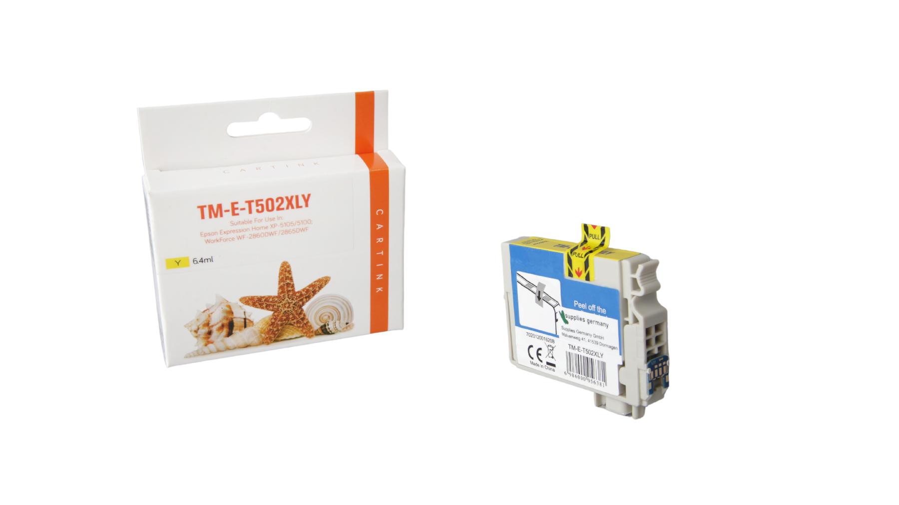 T502XLY alternativ Seestern Tinte yellow für Ep / C13T02W44010 / 6,4