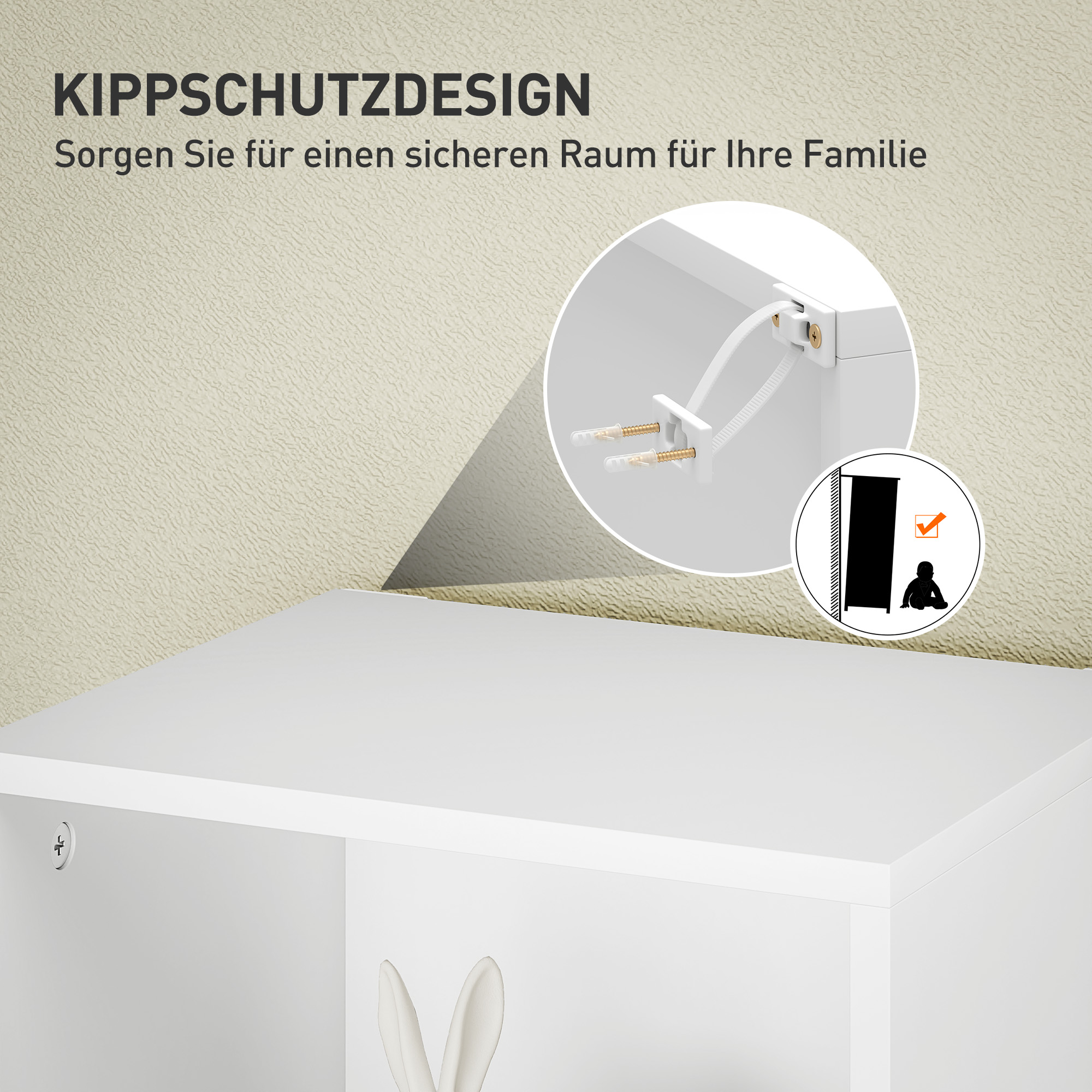 Bücherregal, 5 Fächer, verstellbare Regale, Holz, 30 x 24 x 133,5 cm, Weiß