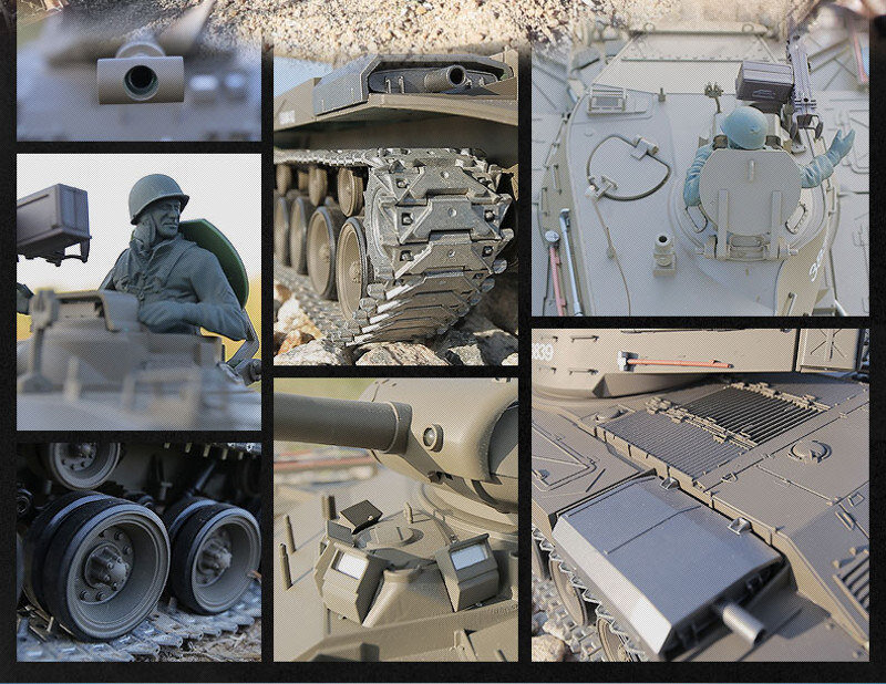 RC Panzer "M41 A3 Walker Bulldog" - Metallgetriebe & Metallketten PRO