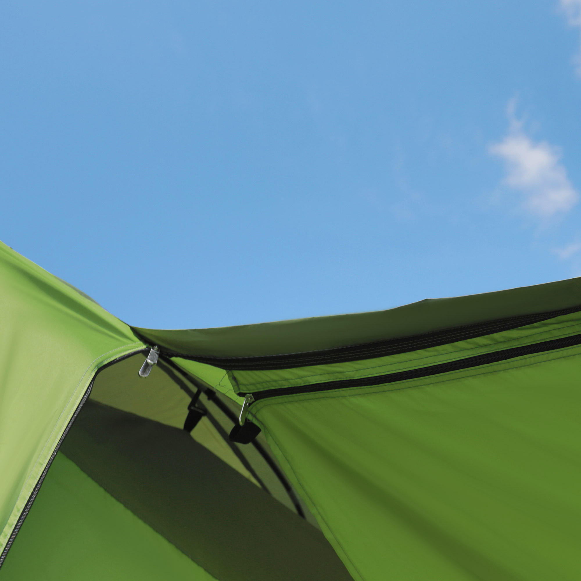 Campingzelt Kuppelzelt Familienzelt 2 Schlafkabinen 4-8 Personen L405 x B305 x H225cm