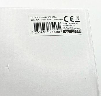 LED Spiegel "Espelho R50" Ø50cm, 230V, 19W, 1400lm, 4000K, Touchschalter