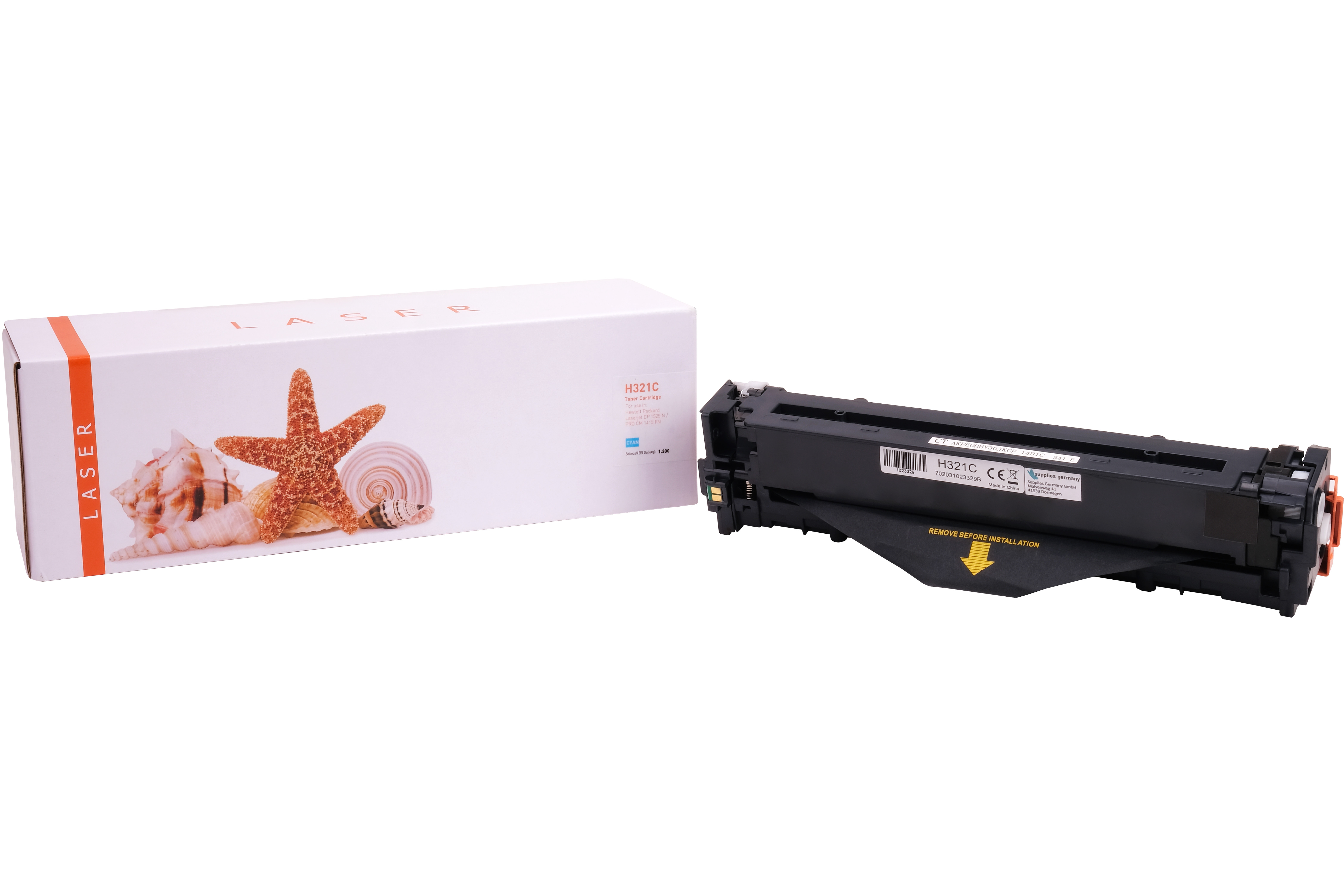 CE321C alternativ Toner cyan für HP / CE321A / 128A / 1.300 Seiten