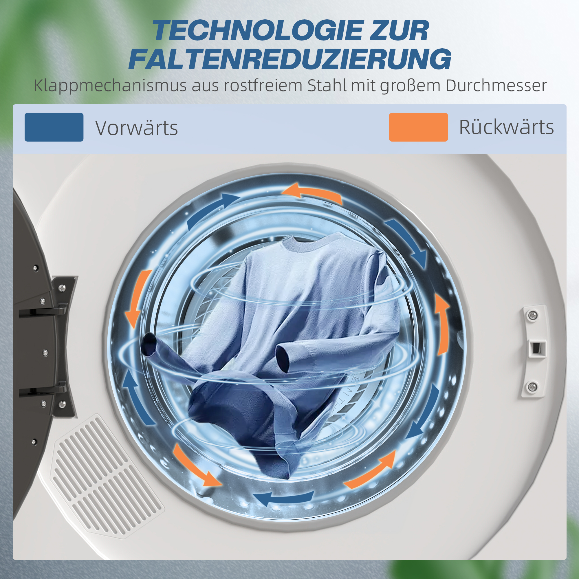 Wäschetrockner, 6 Programme, 40-60?, 3 kg Kapazität, kompakt, Touch-Bedienung, Weiß