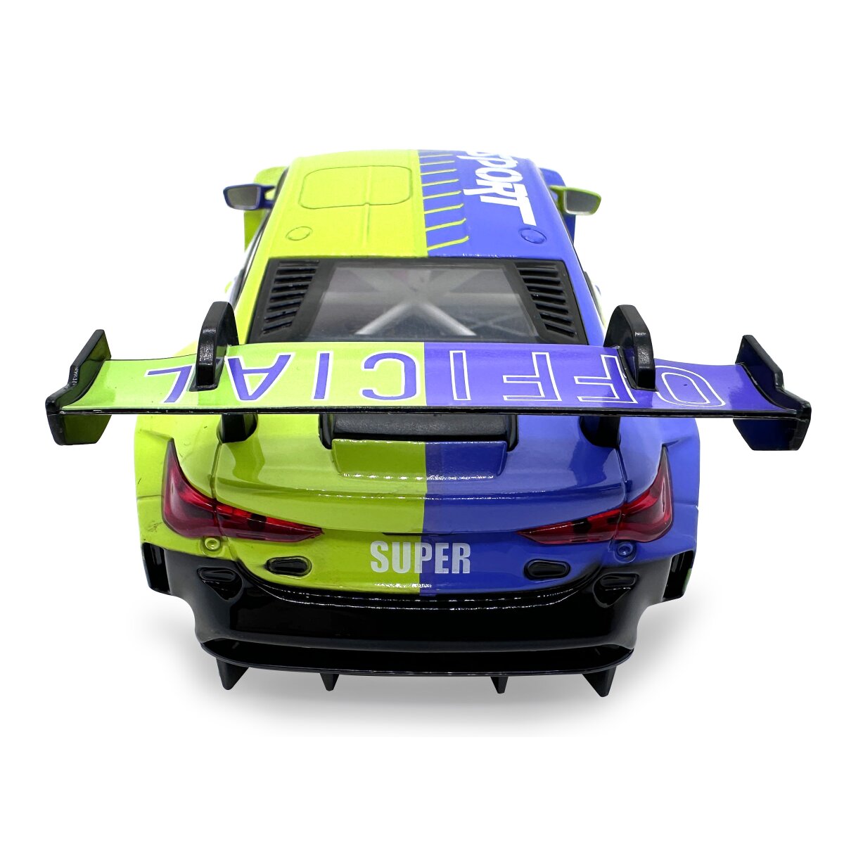 BMW M4 GT3 Diecast 1:24 grün inkl. Knopfzellen