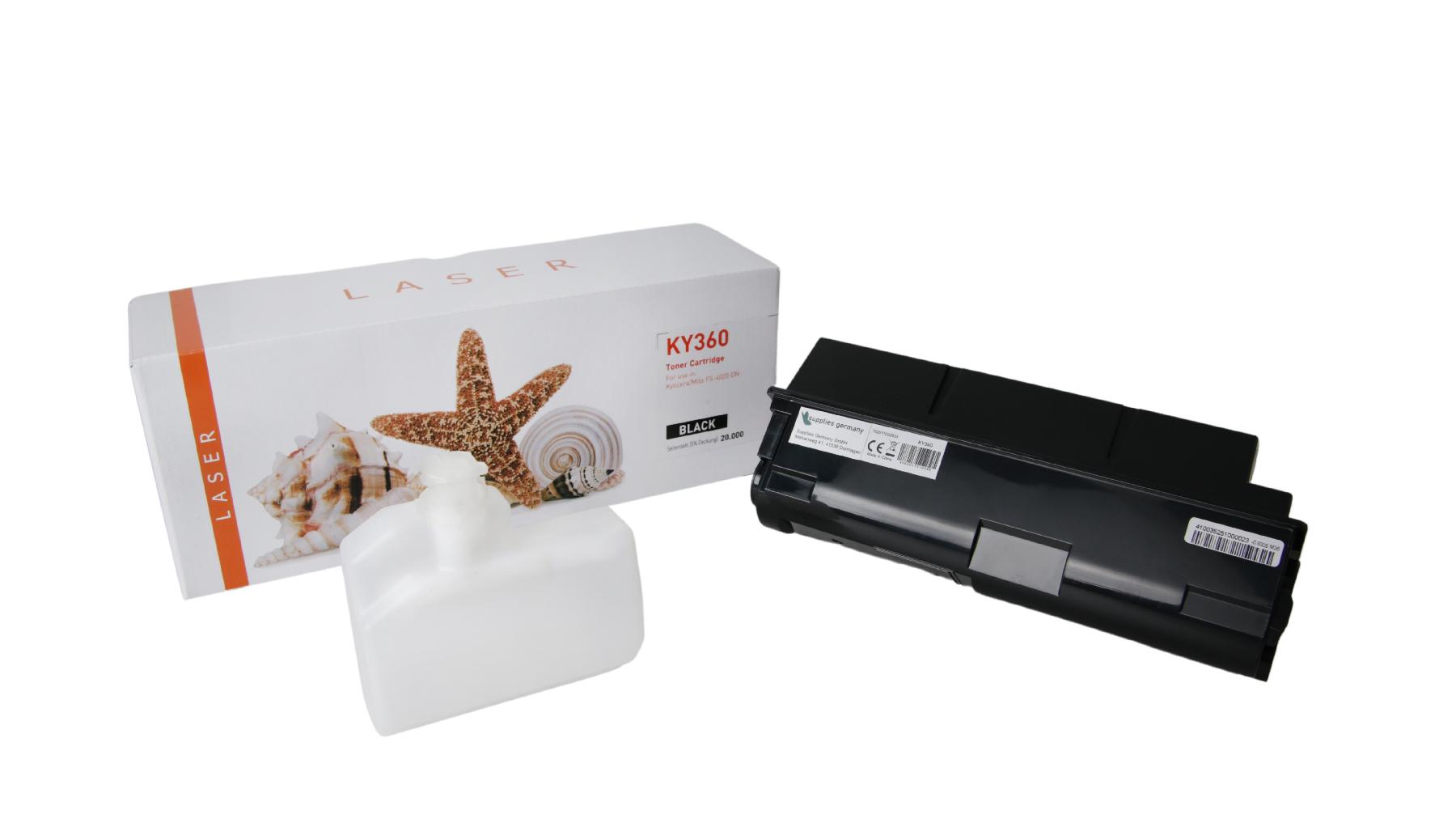 TK360 alternativ Toner schwarz für Kyocera / TK360 / 20.000 Seiten TK360 alternativ Toner schwarz für Kyocera / TK360 / 20.000 Seiten