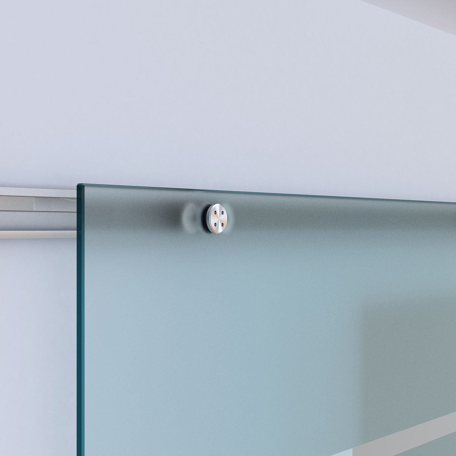 Glasschiebetür Schiebetür Glastür Zimmertür teilsatiniert 900 x 2050 mm