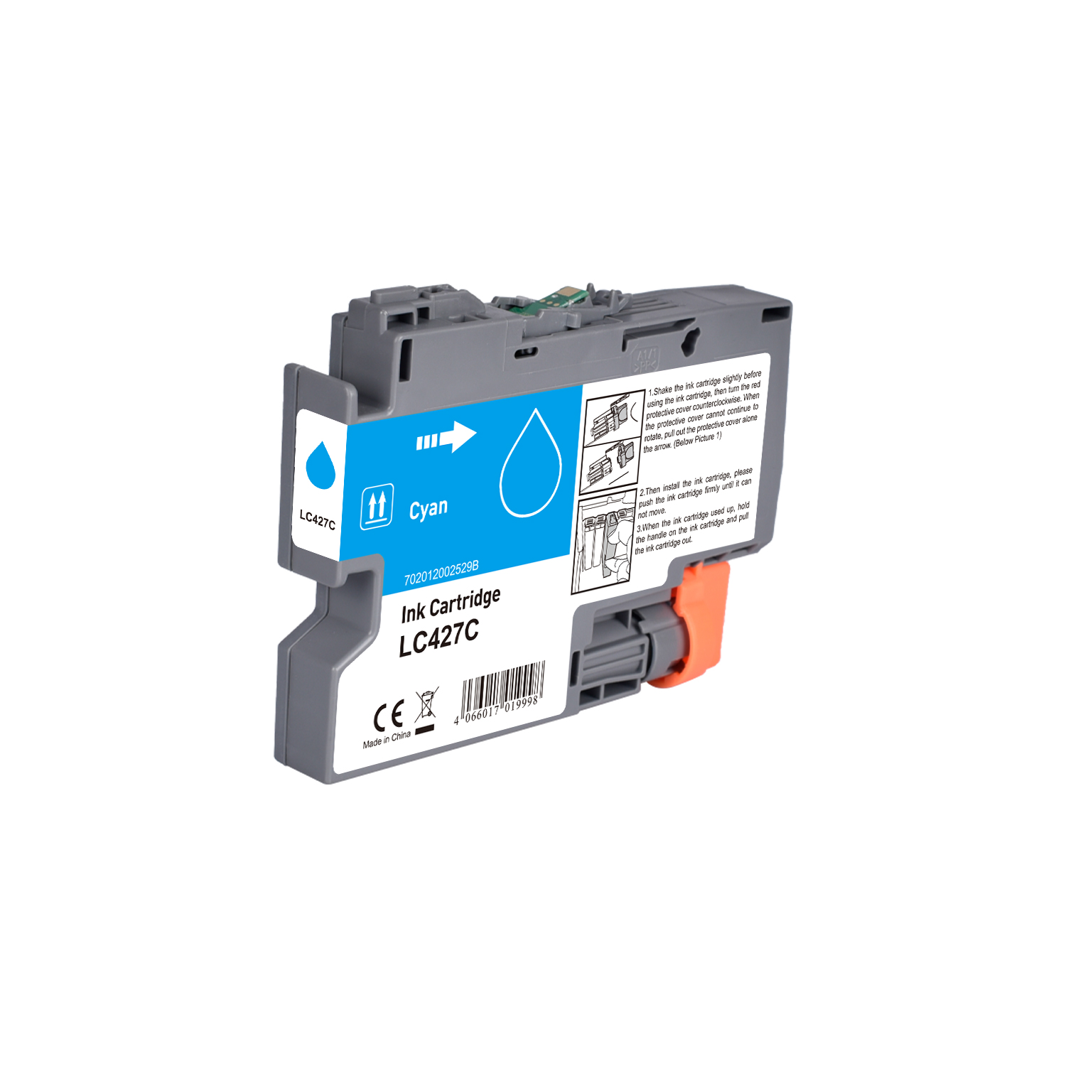 LC427C alternativ (Pigment) Tinte cyan für Brother / LC427C / 16ml