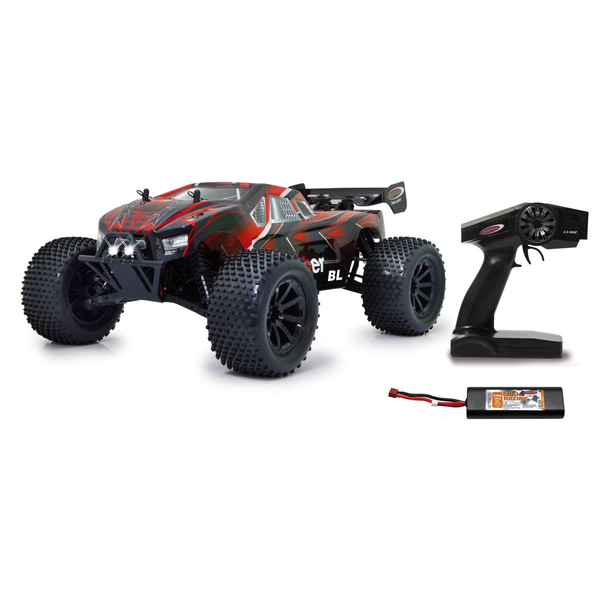 Brecter Truggy BL 4WD 1:10 Lipo 2,4GHz mit LED Brecter Truggy BL 4WD 1:10 Lipo 2,4GHz mit LED