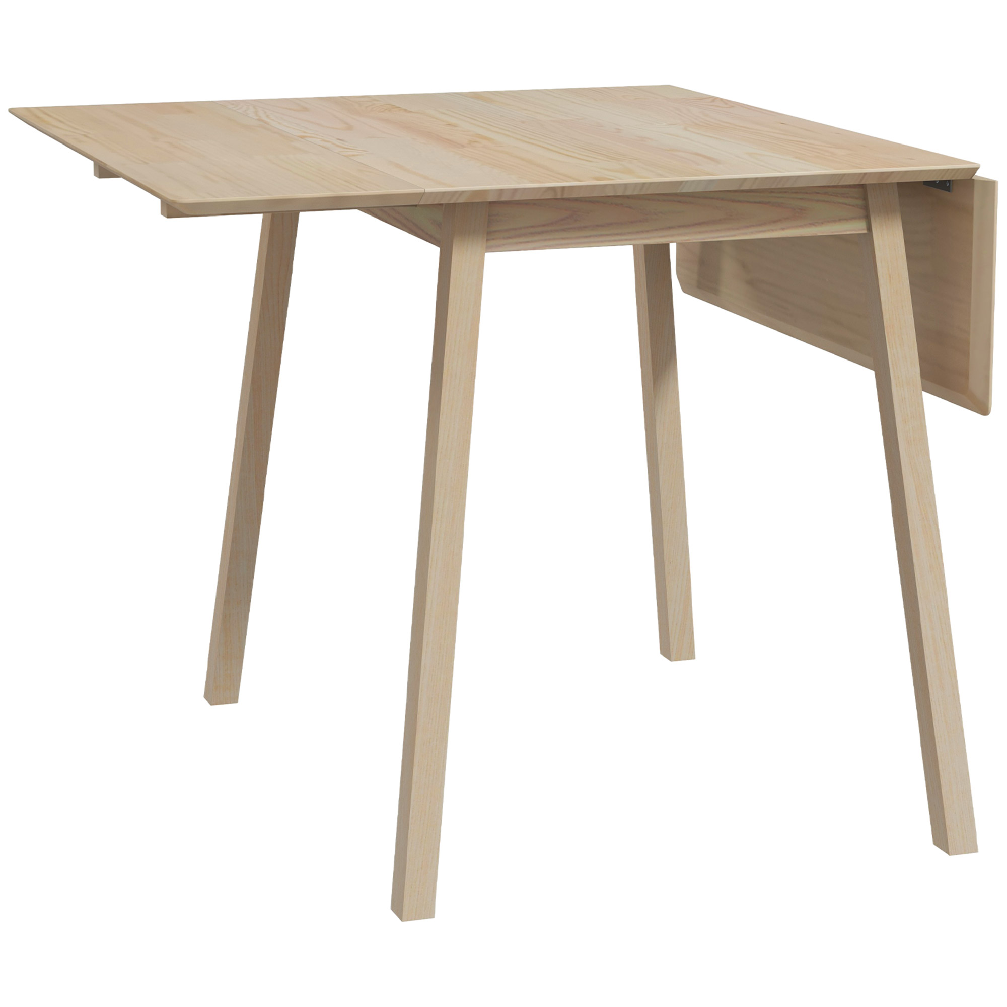 Esstisch Klapptisch Küchentisch, 2 aufklappbare Flächen, 110 x 86 x 75 cm, Natur