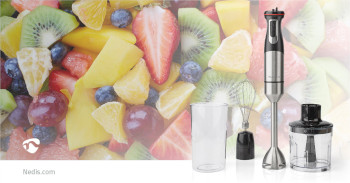 Stabmixer | 800 W | Geschwindigkeitseinstellung: variable Geschwindigkeitskontrolle | Hubschrauber | Aluminium / schwarz