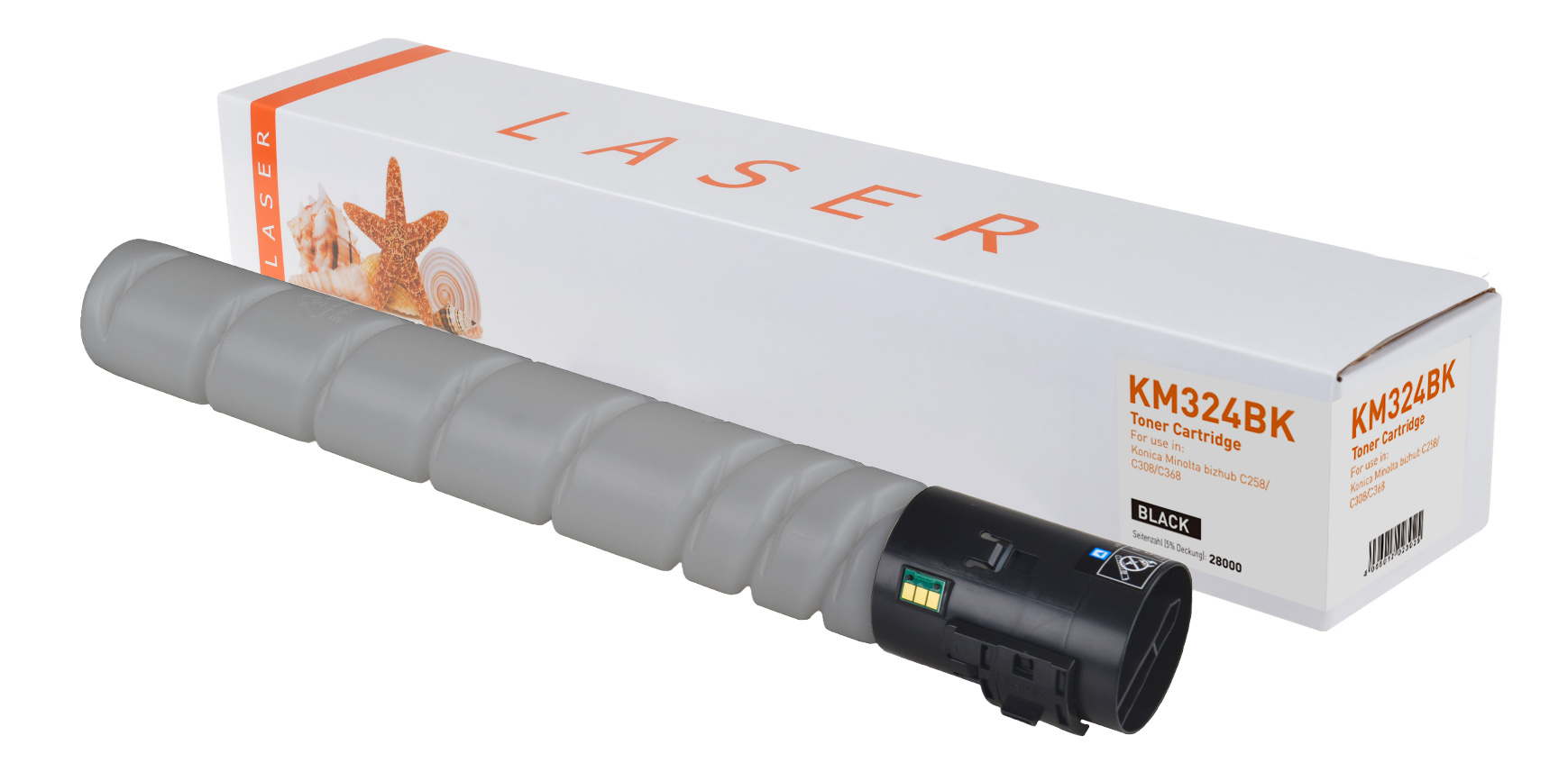 TN324K alternativ Toner schwarz für KonicaMinolta / A8DA150 / 28.000 Seiten