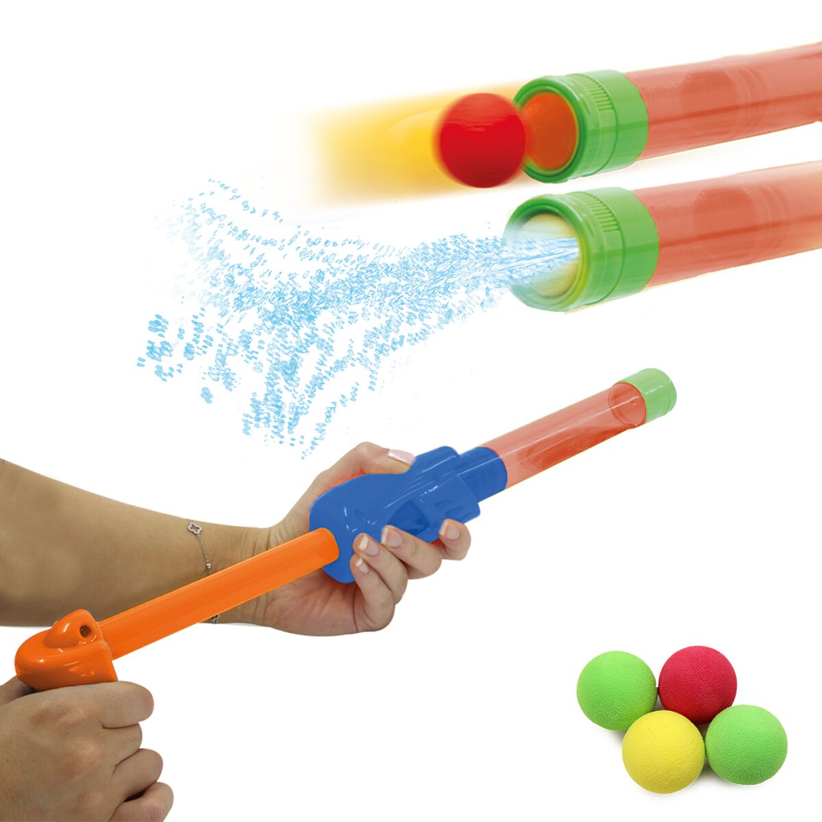 Mc Fizz Wasserpistole Fizzy Balls orange 2in1 Mc Fizz Wasserpistole Fizzy Balls orange 2in1
