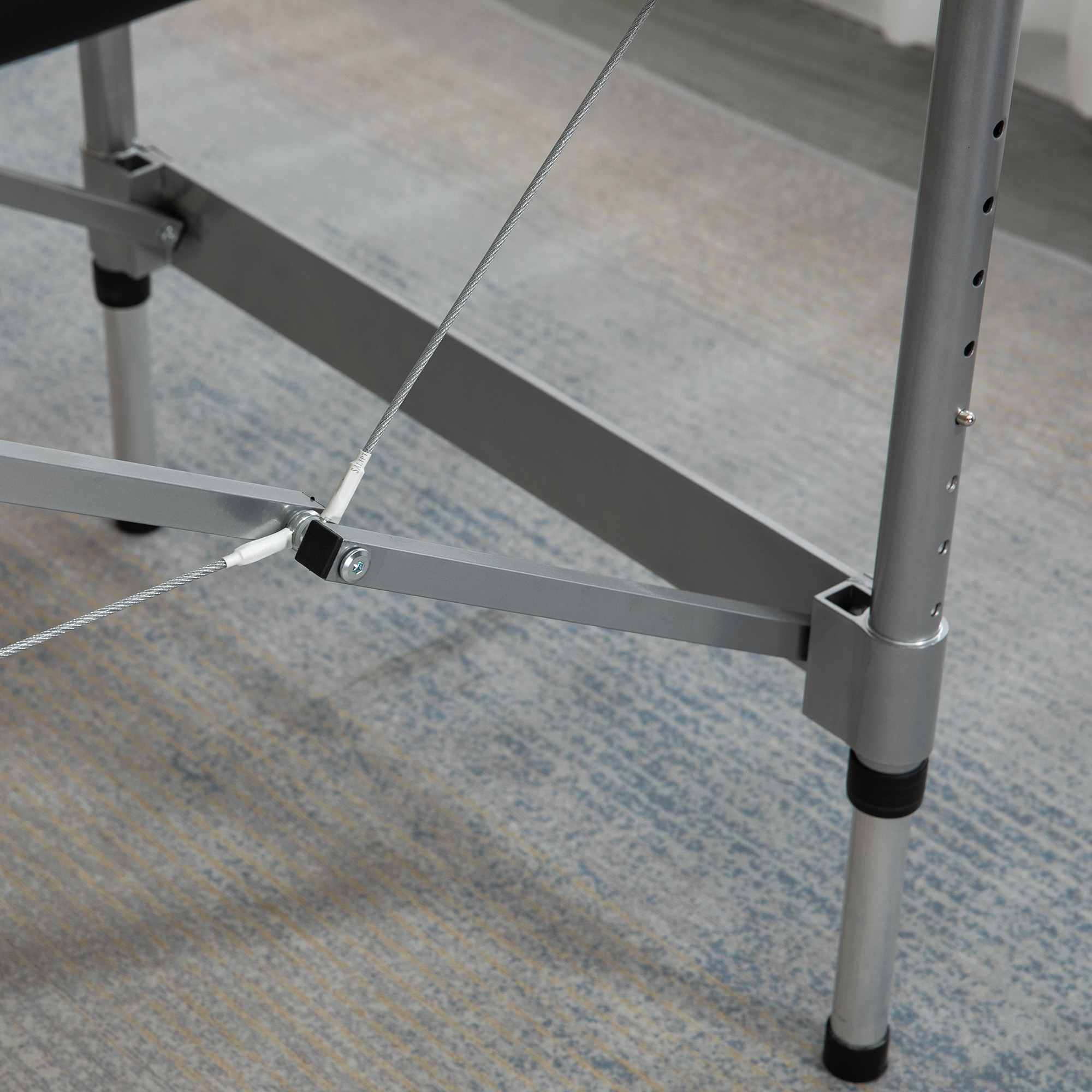 Massageliege klappbar, inkl. Gesichtsöffnung, Armlehnen, Handablagen, Massageliege mobil, 185 cm x 70 cm x 82 cm