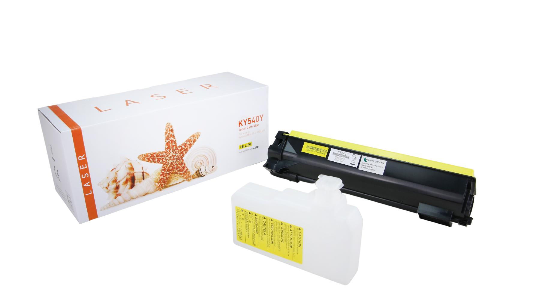 TK540Y alternativ Toner gelb für Kyocera  / TK540Y / 4.000 Seiten
