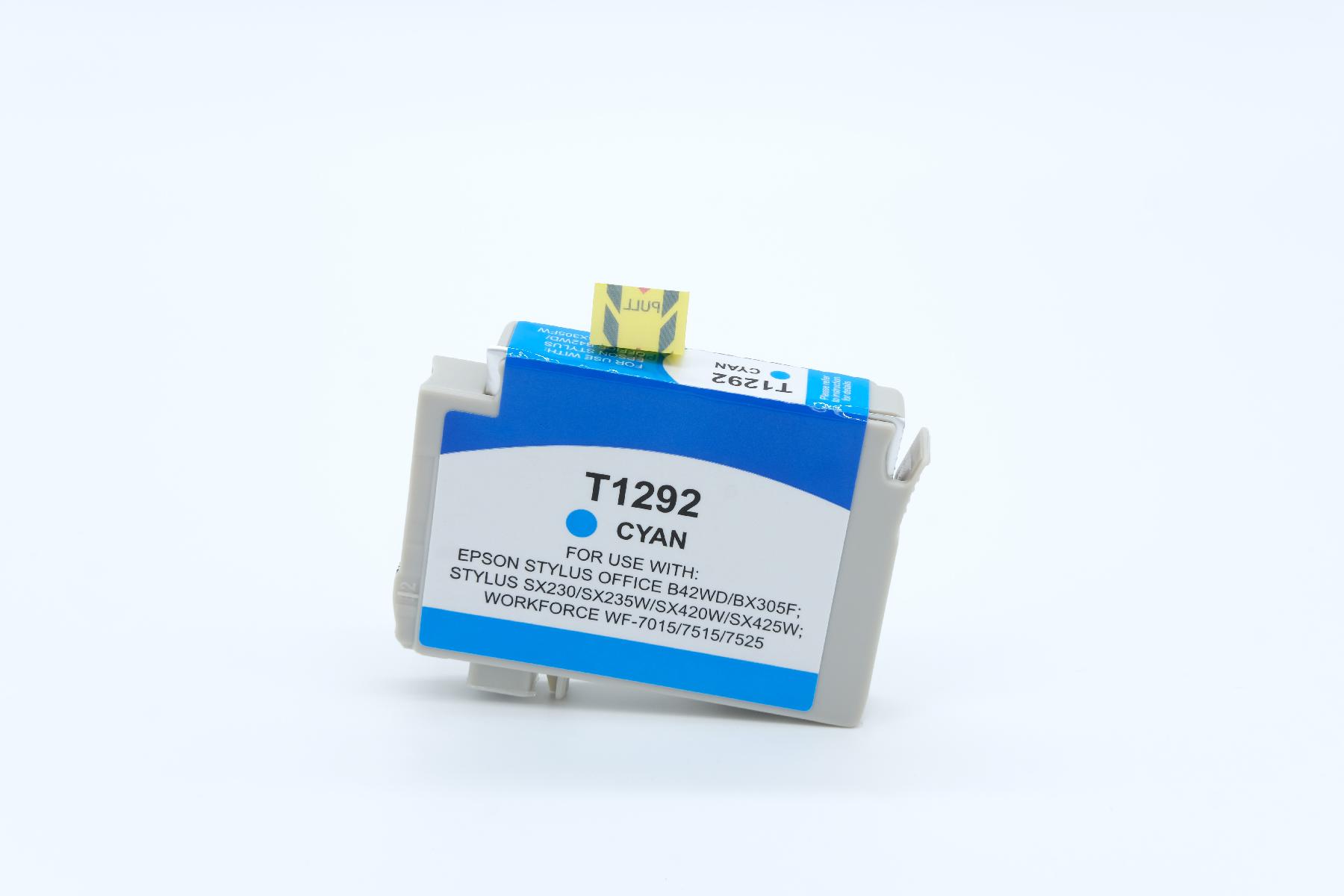 T1292 alternativ Tinte cyan für Epson  / C13T12924010 / 7ml