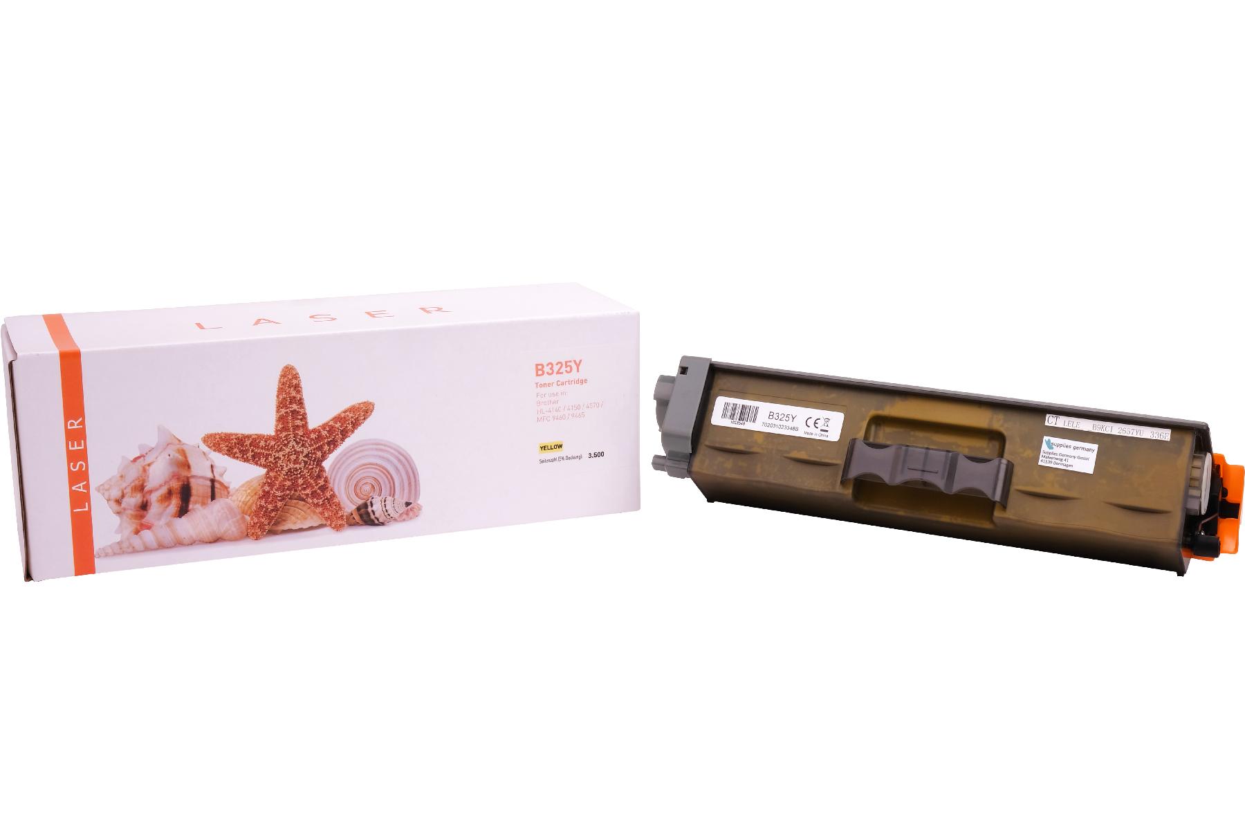 TN325Y alternativ Toner gelb für Brother  / TN325Y / 3.500 Seiten