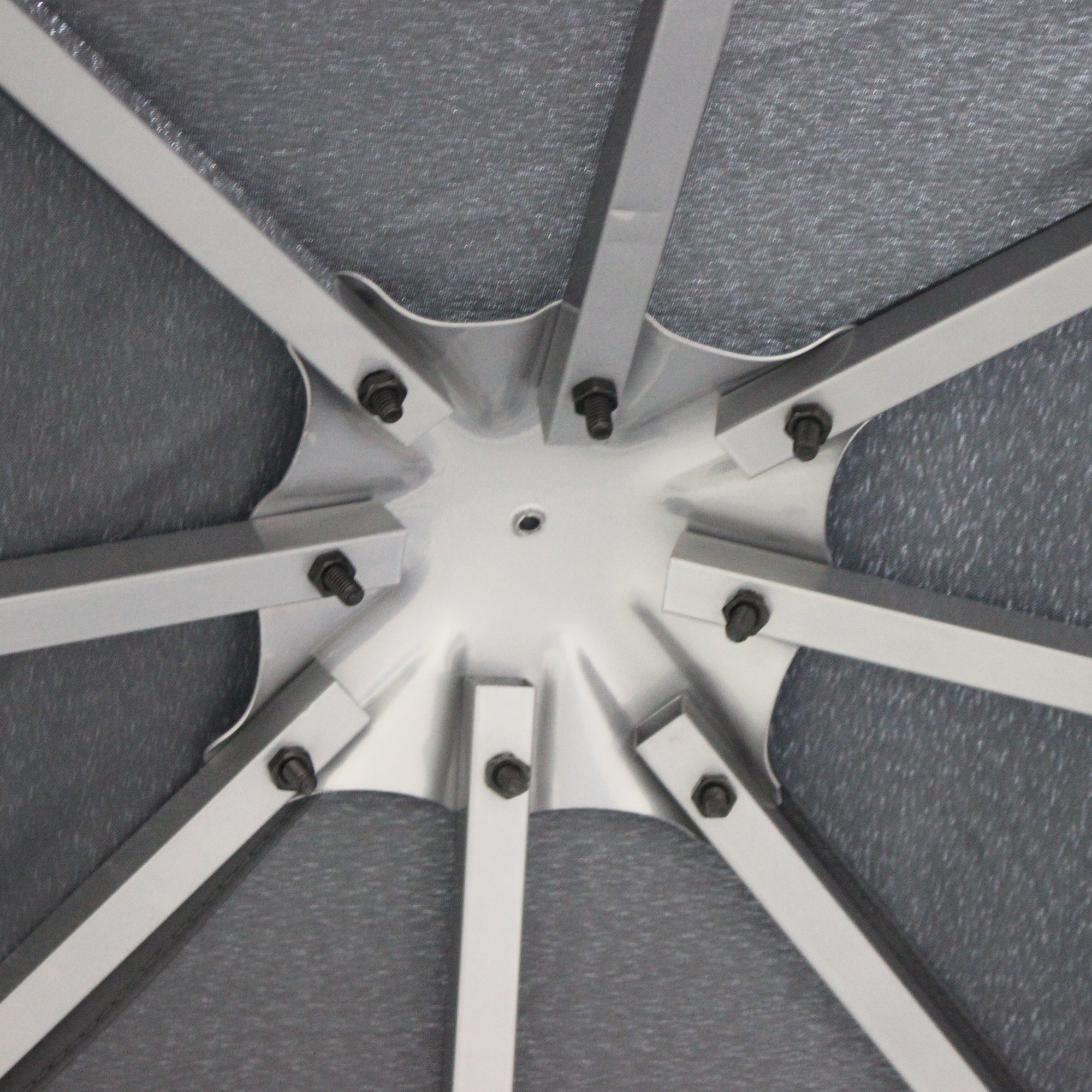 Gartenpavillon 2,95 x 2,95 m Pavillon Gartenzelt Festzelt Partyzelt Stahl Polyester Grau